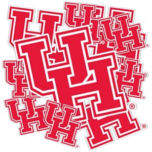 Adesivo de vinil NCAA da Universidade de Houston para laptop garrafa de água carro scrapbook (folha tipo 3) (Discos de Vinil)