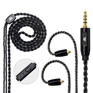 okcsc Cabo de atualização MMCX - Substituição de fone de ouvido destacável para Shure se315 SE535 SE846-CL, FiiO FH7 FA9 FH5s FH5 (Equipamentos)