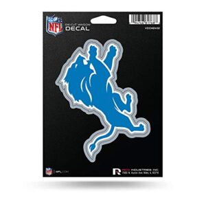 Rico Industries Decalque de Vinil Cortado NFL Detroit Lions (Discos de Vinil)