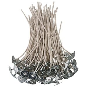 EUPNHY Toldos de vela da série CD para velas de soja, 100 peças de CD 18 pavios pré-lavados, pavios de algodão e papel para fazer velas. (CDs)
