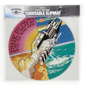 Pink Floyd - Wish You were Here - Tapete deslizante para toca-discos gráfico - Tapete de 29,8 cm para toca-discos de vinil de 30,5 cm - Melhora o suporte de som - Tapete para toca-discos de 1/20.3 cm (Discos de Vinil)