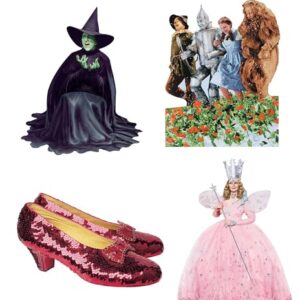 Paper House Productions Wizard of Oz 4 peças de adesivos de vinil cortados em matriz de 7,6 cm sortidos (Discos de Vinil)
