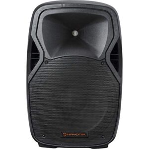 HAYONIK, Caixa Ac. Amplificada 600W, Falante 15", Driver Titânio 1,35", USB, Entrada P/Mic, Bluetooth 5.0, Rádio FM, Controle App, 300W RMS, Saída Passiva - CPA-15600L (Equipamentos)