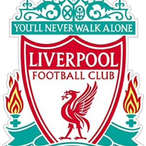 Adesivo de vinil (qualquer tamanho) do FC Liverpool Footboll Futebol para fãs / You'll Never Walk Alone (7,6 cm) (Discos de Vinil)