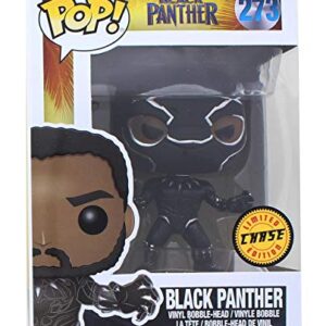 Funko Pop! Marvel: Pantera Negra - Boneco de vinil com variação de perseguição de Black Panther Masked (embalado com capa protetora Pop Box) (Discos de Vinil)