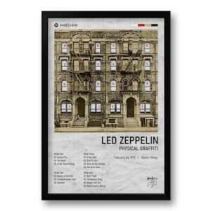 Quadro Álbum Physical Graffiti - Led Zeppelin - 40x60cm (Discos de Vinil)
