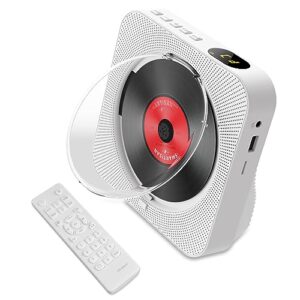 Player de CD Portátil BT5 1 com Display LED Repetição A-B Temporizador Controle Remoto e 6 Modos Reprodução (Equipamentos)