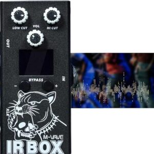 M-VAVE Simulador de Caixa de Som IR Tecnologia de Resposta Impulsiva, 9 Bandas EQ Ajustável ±12dB, Compatível APP via Bluetooth, Conexão USB Audio para Estúdio e Live - 25 Presets Guitarra + 7 Baixo (Equipamentos)