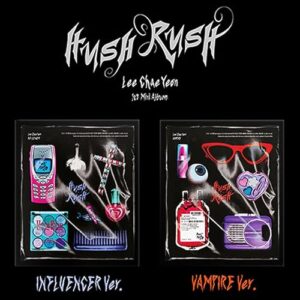 LEE CHAEYEON HUSH RUSH 1st Mini Album ( INFLUENCER / VAMPIRE - Random Ver. ) K-POP SEALED - IZONE (CDs)