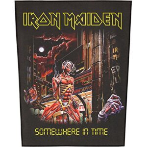 IRON MAIDEN Capa traseira em algum lugar no tempo (Discos de Vinil)