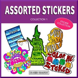 Coloring Broadway - Wicked, Hamilton, Dear Evan Hansen, adesivos inspirados em cabelo e urzes (conjunto de 5), mercadoria musical da Broadway, vinil cortado e sem bolhas, presente ideal para amantes (Discos de Vinil)