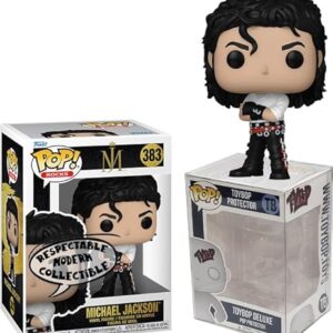 Funko Pop Michael Jackson + protetor: Pop! Rocks (embalado com caixa protetora ToyBop Box Collector Case) (Dirty Diana) (Discos de Vinil)