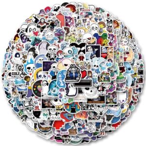 200 peças de adesivos GMVAESKY Undertale - Adesivos fofos de vinil à prova d'água para garrafas de água, laptops, decoração DIY, álbuns de recortes, skates, telefones, Halloween, Natal, festas (Discos de Vinil)