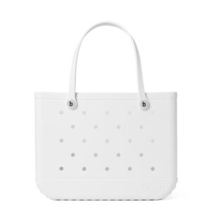 BOGG BAG bolsa tote grande Original – Bananarama, botões brancos, X-Large, Durável (Discos de Vinil)