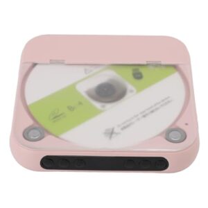 Asixxsix CD Player Portátil, Bluetooth 5.3 Com Alto-falante Embutido e Bateria de 2.000 MAh, Suporte para Entrada CD USB AUX, Com Proteção Anti-choque e Função de Repetição, para Viagens (Equipamentos)