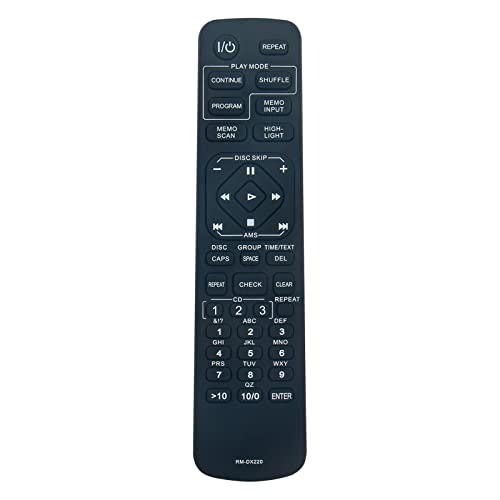 Controle remoto de substituição RM-DX220 compatível com Sony Disc CD Changer CD Player CDP-CX235 CDP-CX220 CDP-CX240 CDP-CX230 (Equipamentos)