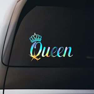 Adesivo Queen Decalque de Vinil Notebook Janela de Carro Laptop 15 cm x 10 cm | Holográfico | (Discos de Vinil)
