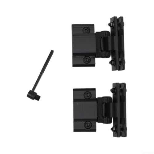 Dobradiças de proteção contra poeira de substituição para Technics SL1200 MK2 MK5 SL1210 - Peças de toca-discos resistentes suportes de dobradiça preto (Equipamentos)