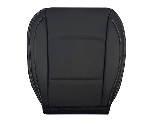 Compatível com Subaru Outback 2015 2016 2017 2018 (Padrão 1) Substituição da capa de assento perfurada inferior do motorista (vinil preto, interior (padrão 1)) (Discos de Vinil)