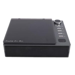 Thonlai Leitor de CD Portátil Sem Fio Com Bluetooth e Rádio FM para Amantes de Música - Compacto e Durável para Qualquer Ambiente (Preta) (Equipamentos)