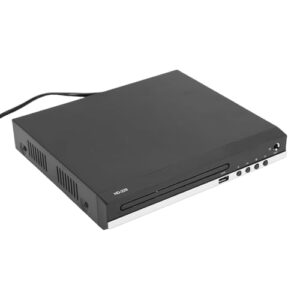 Zopsc Leitor de DVD Multiregião, Leitor de CD/DVD HD 1080p Com Porta USB e Saída, para Home Theater e Todas As Regiões 1 a 6. (Tomada UE) (Equipamentos)