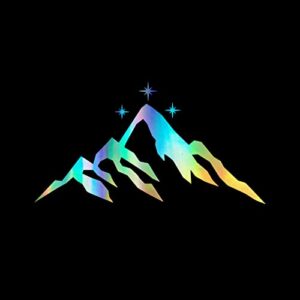 Adesivo de vinil ACOMAF Velaris Mountains Auto Car Truck Wall Laptop | Holográfico | 20.3 cm x 12.1 cm (Discos de Vinil)