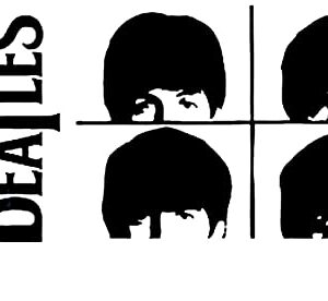 CCI Creative Concept Ideas The Beatles Decal Vinyl Sticker|Cars Trucks Vans Walls Laptop|Black|5.75 in|CCI375 (Discos de Vinil)