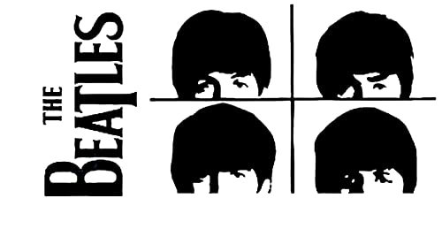 CCI Creative Concept Ideas The Beatles Decal Vinyl Sticker|Cars Trucks Vans Walls Laptop|Black|5.75 in|CCI375 (Discos de Vinil)