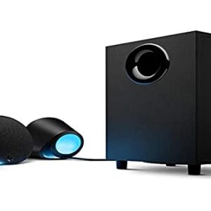 Caixa de som Logitech G560 com RGB LIGHTSYNC, Sistema 2.1 e Conexão Bluetooth, USB ou 3,5mm (Equipamentos)