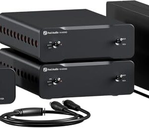 Fosi Audio Two V3 Mono Amplificador de Potência Mono 240W Classe D AMP com Chip TPA3255, Entradas Balanceadas RCA/XLR, Potência 48V/10A, para Alto-Falantes de Áudio Doméstico e Home Theater (Equipamentos)