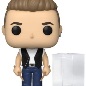 POP Rocks: U2, ZooTV Boneco de vinil Funko Pop! de Larry Mullen (pacote com capa protetora compat vel com POP Box), multicolorido, 9,5 cm (Discos de Vinil)