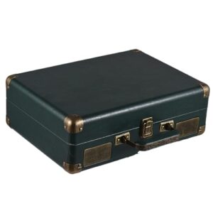 Irfora Reprodutor de Discos de Vinil Vintage Com Alto-falantes Integrados e Reprodução USB para Amantes Música Portátil 33/45/78RPM 7/10/12 Polegadas (Verde) (Discos de Vinil)