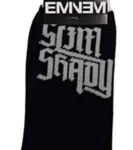 Eminem Meias 'Slim Shady' (Pretas) (Tamanho Único = Uk 7-11) (CDs)