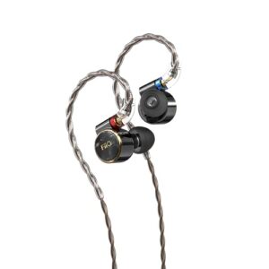 FiiO FD3 PRO Fones de ouvido intra-auriculares de alta resolução 1DD conector MMCX destacável de graves profundos com plugues de 2,5/3,5/4,4 mm DLC preto (Equipamentos)