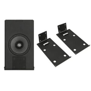 OCXLLEATLY 2 unidades de suporte de parede para alto-falante resistente compatível com alto-falante HiFi sem fio KEF Coda W, suporte de metal para alto-falantes de estante (Equipamentos)