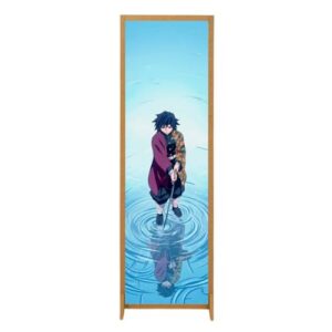 Biombo Divisoria Adesivo Vinil Painel Demon Slayer Anime Banner Cartaz Divisor Ambiente Decoração Festa (Desenho 8) (Discos de Vinil)