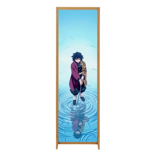 Biombo Divisoria Adesivo Vinil Painel Demon Slayer Anime Banner Cartaz Divisor Ambiente Decoração Festa (Desenho 8) (Discos de Vinil)
