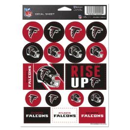 Folha adesiva de vinil Atlanta Falcons 12,7 cm x 18 cm (Discos de Vinil)