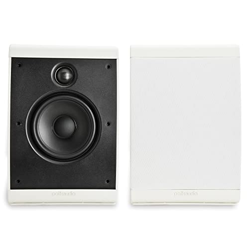 Polk Audio Alto-falantes de parede e estante OWM3 | O alto-falante versátil mais alto desempenho | grades pintáveis (par, branco) (Equipamentos)
