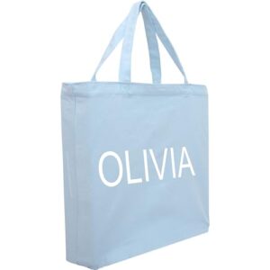 Sacolas de lona personalizadas com vinil HT reutilizável 100% algodão da Threadart | Alças fortes para artesanato, livros, bolsa de boas-vindas, bolsa de praia | Ecológica | Tamanho (Discos de Vinil)