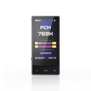 FiiO QX13 amplificador DAC portátil, ES9027PRO 8-Ch DAC, 900mW × 2, XMOS 16-Core, 10-Band EQ, corpo de fibra de carbono, visor colorido (preto) (Equipamentos)