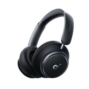 soundcore Space Q45 da Anker, Fone de Ouvido Bluetooth, Cancelamento de Ruído Adaptativo, Headphone, Redução de Até 98%, 65h de Bateria, Controle via App, Áudio Hi-Res LDAC, Ajuste Confortável, Preto (Equipamentos)