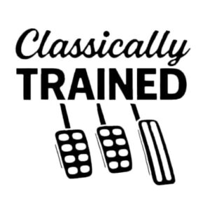 Adesivo de vinil NOK manual Classically Trained Pedals |Laptop de carros|Preto|14 x 12,4 cm|NOK2351 (Discos de Vinil)