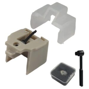 Seimneire 1 pacote de agulhas de diamante Stylus, substituição atualizada ATN3600L Stylus e agulha de toca-discos de fibra de carbono, escova de compatibilidade para toca-discos Audio-Technica AT-LP60 (Equipamentos)