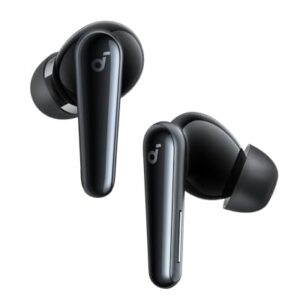 soundcore Liberty 5 da Anker, Fone de Ouvido Bluetooth sem fio, com Cancelamento de Ruído Adaptativo, Redução de Voz x2, Dolby Audio, 6 Microfones IA, 60H de Reprodução, Carga Rápida, Fone tws, Preto (Equipamentos)