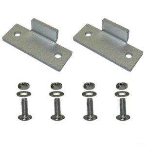 Dobradiças de cobertura contra poeira para toca-discos para Technics SL-D2 SL-Q2 SL-3200 - Conjunto de suporte resistente para substituição de tampa prata (Equipamentos)