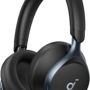 soundcore Space One da Anker, Fone de Ouvido Bluetooth 5.3 com ANC adaptivo, Headphone Gamer, Over-Ear, 55h de Bateria, Áudio Hi-Res LDAC, Controle via App, Chamadas Claras, Ajuste Confortável, Preto (Equipamentos)