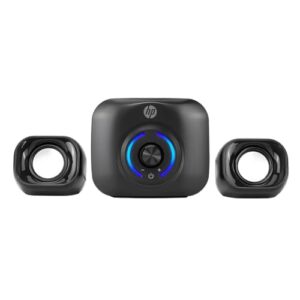 HP Caixa de som 2.1 DHS-2111S Preta Speaker com Alimentacao USB e conector 3.5mm potência do Subwoofer 5W 2B285AA (Equipamentos)