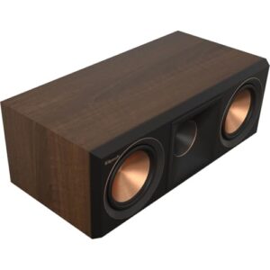Klipsch Alto-falante central de referência estreia RP-500C II com tecnologia de porta e buzina Tractrix atualizada e Woofers cerâmicos de 13,25 cm para diálogo cristalino de home theater em nogueira (Equipamentos)