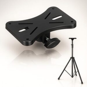 Copo para Caixa de Som Suporte Chapéu para Pedestal Tripé, Encaixe Universal para Alto Falante e Caixa Acústica, Apoio Reforçado em Plástico Resistente para PA Som Profissional (Equipamentos)